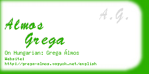 almos grega business card